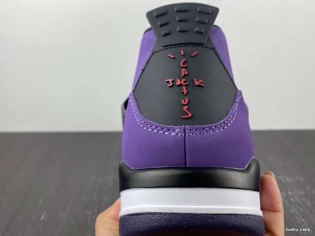 Cheap Husky Jordan (Friends Scott 766296 Travis Family) and 4 Purple Retro LN4 0726